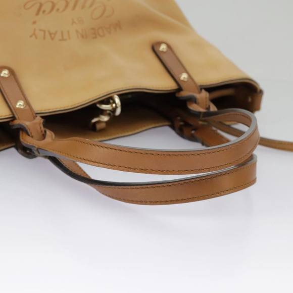 GUCCI Hand Bag Leather Beige Gold 269878 Auth 97401 - Picture 7 of 16